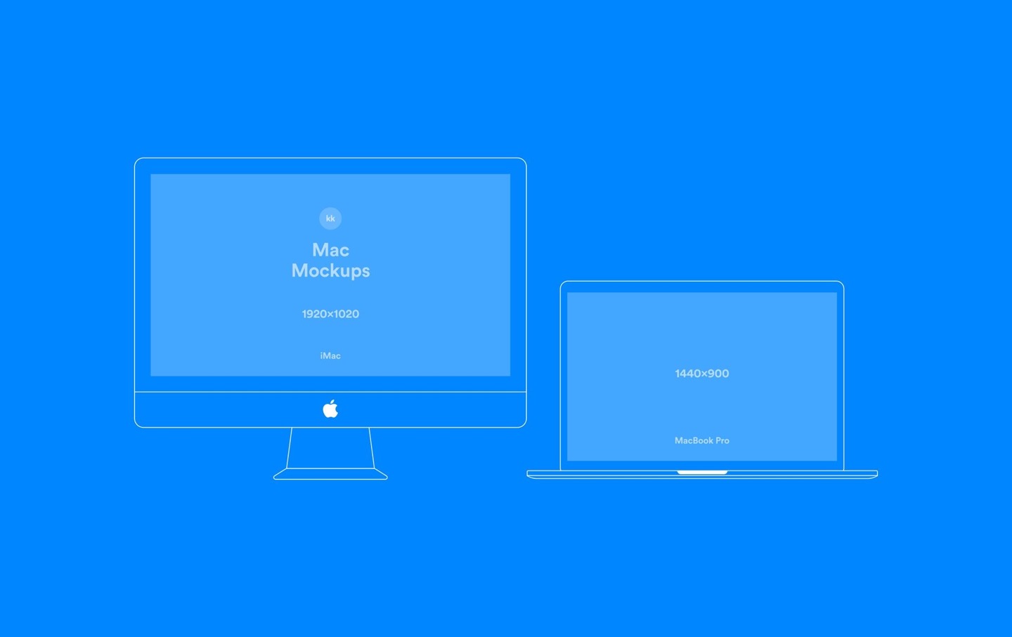 1440x907 Vector Mockups Imac, Macbook, Iphone, Ipad For Sketch Photoshop