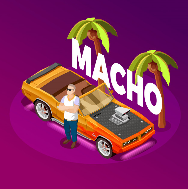 626x629 Macho Man Luxury Car Isometric Image Vector Free Download