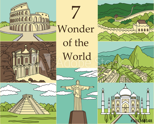 Wonders Of The World Colosseum, Great Wall, Machu Picchu, Petra 500x403 Wonders Of The World Colosseum, Great Wall, Machu Picchu, Petra