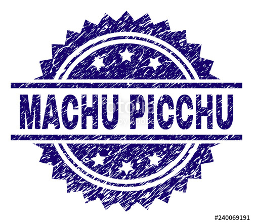 Machu Picchu Stamp Seal Watermark With Distress Style Blue Vector 500x441 Machu Picchu Stamp Seal Watermark With Distress Style Blue Vector