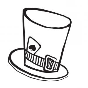 Mad Hatter Hat Vector at Vectorified.com | Collection of Mad Hatter Hat ...