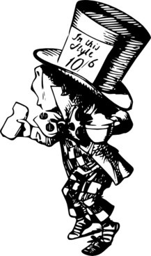 Mad Hatter Vector Free Vector Download 217x368 Mad Hatter Vector Free Vector Download