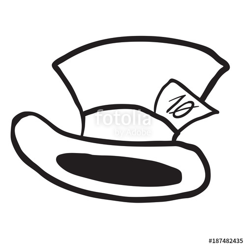 Mad Hatter's Hat Black Stock Image And Royalty Free Vector 500x500 Mad Hatter's Hat Black Stock Image And Royalty Free Vector
