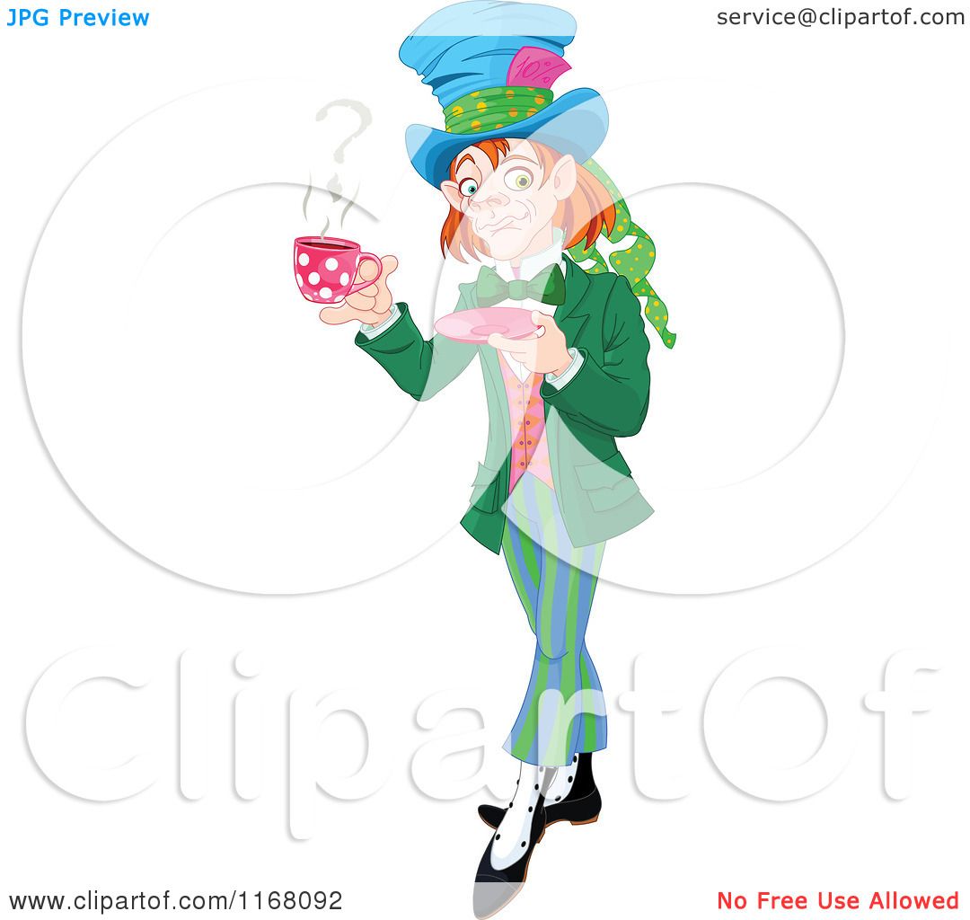 Cartoon Of The Mad Hatter Holding A Cup Of Tea With A Question 1080x1024 Cartoon Of The Mad Hatter Holding A Cup Of Tea With A Question