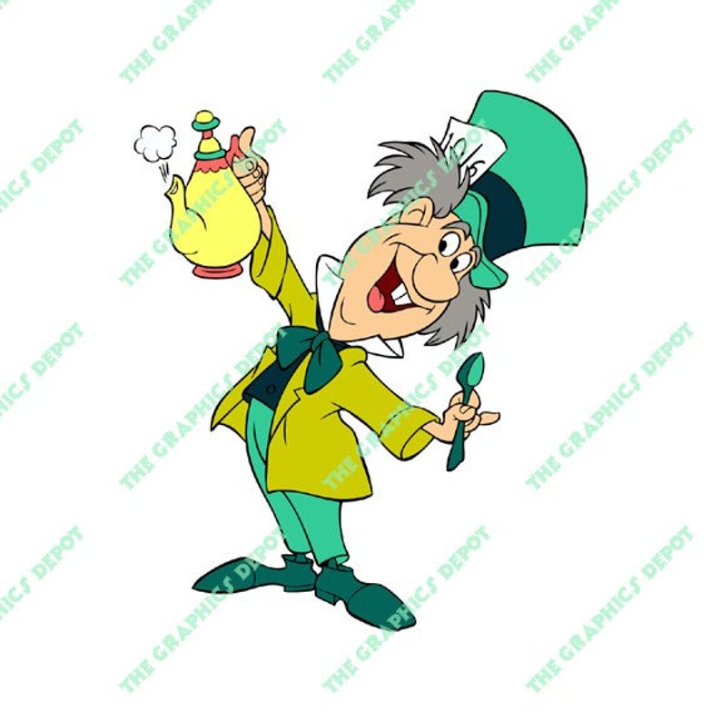 794x794 Mad Hatter Alice In Wonderland File Png Etsy