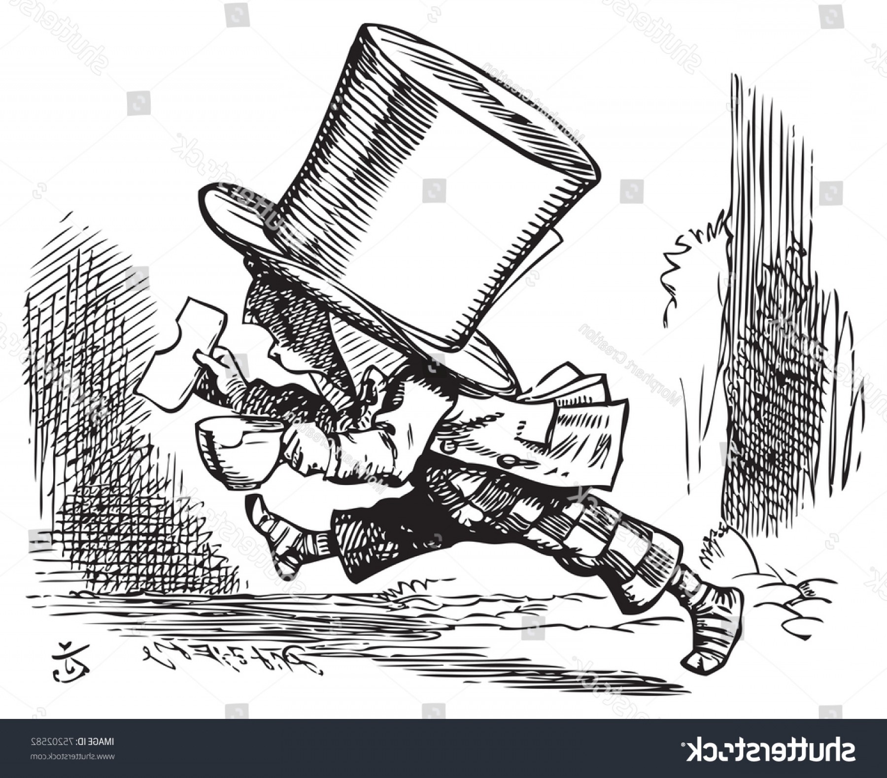 1800x1580 Mad Hatter Hat Vector Geekchicpro