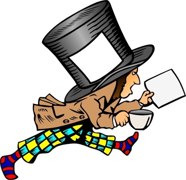 380x368 Mad Hatter Vector Free Vector Download