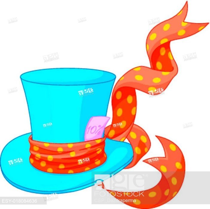 702x700 Top Hat Of Mad Hatter, Stock Vector, Vector And Low Budget Royalty