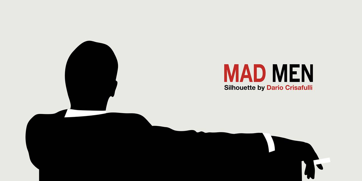 Mad Men Silhouette Vector 1264x632 Mad Men Silhouette Vector