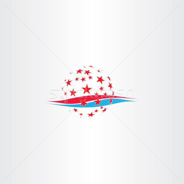 600x600 Made In America Abstract Stylized Symbol Vector Illustration