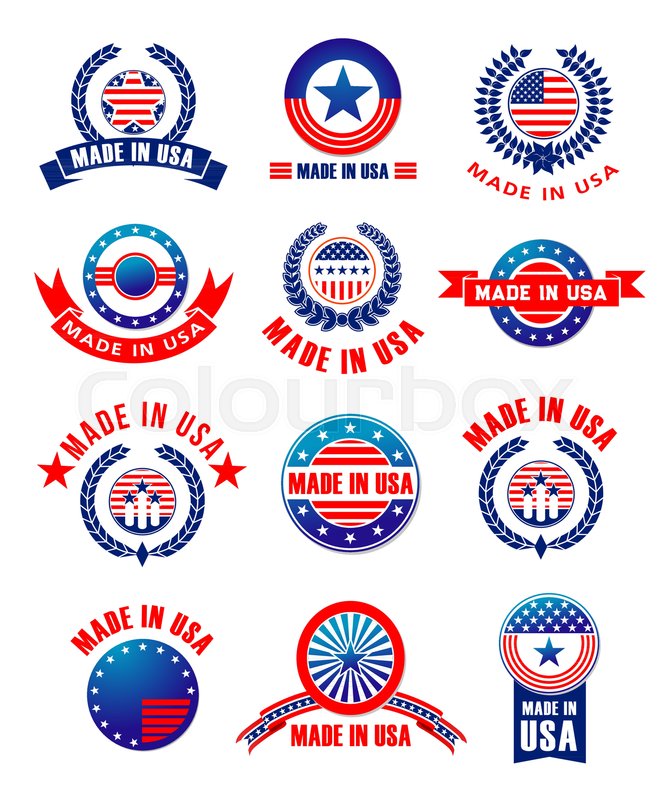 665x800 Made In Usa Premium Quality Icons, Stock Vector Colourbox