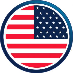 300x300 Made Usa Vector Logo Seal American Us Flag Circle Icon Premium