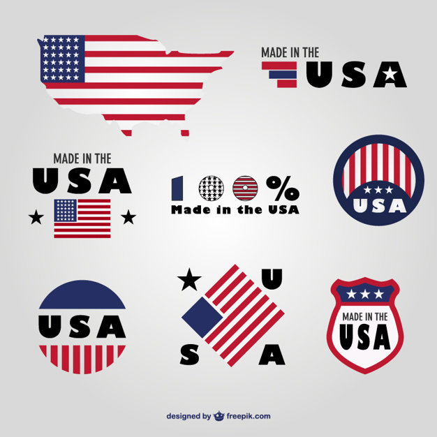 626x626 Made In Usa Badges Set Vector Free Download