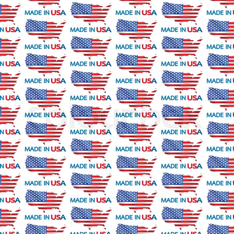800x800 Pattern Background Made In Usa Icon Stock Vector Colourbox