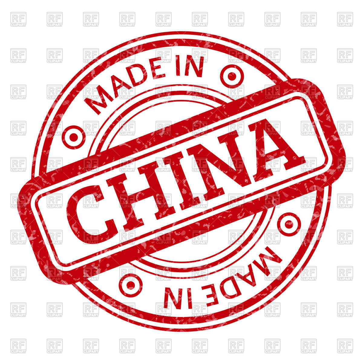 1200x1200 Round Stamp Made In China Vector Image Of Objects Kannaa