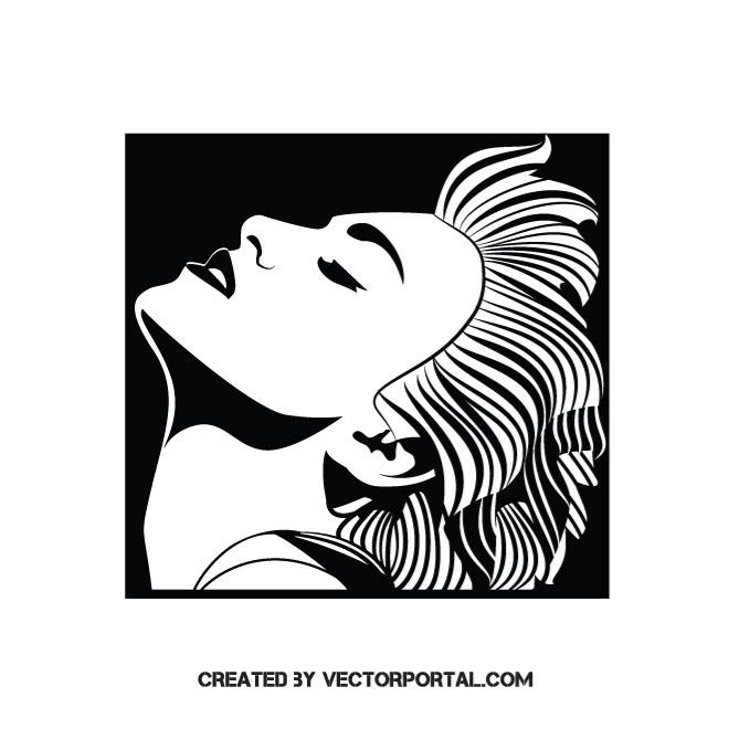 Madonna Vector Portrait 660x660 Madonna Vector Portrait
