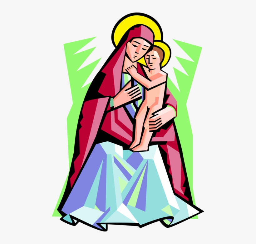 Vector Illustration Of Virgin Mary Mother Of God 820x780 Vector Illustration Of Virgin Mary Mother Of God