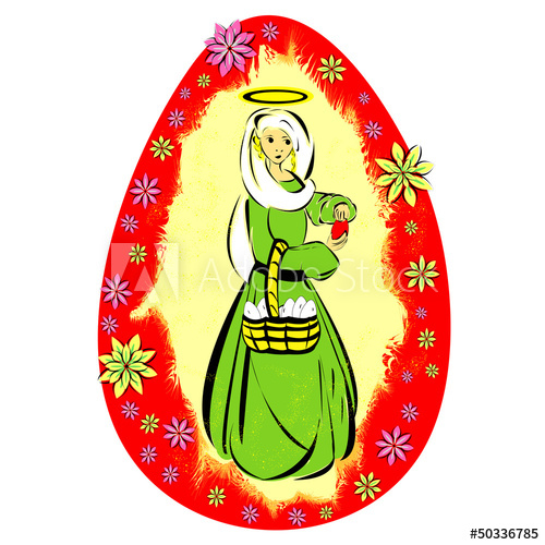 Easter Egg With Madonna 500x500 Easter Egg With Madonna