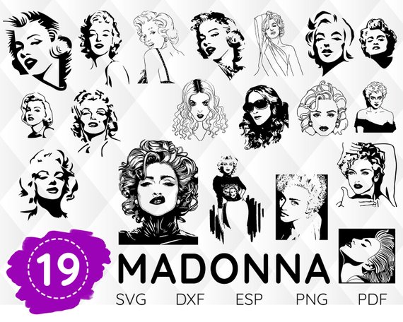 Madonna Madonna Silhouette, Madonna Outline, Madonna Vector 570x456 Madonna Madonna Silhouette, Madonna Outline, Madonna Vector