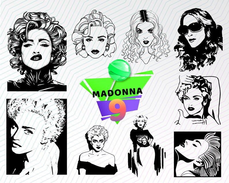 Madonna Madonna Silhouette Madonna Vector Madonna Etsy 794x635 Madonna Madonna Silhouette Madonna Vector Madonna Etsy