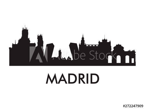 Madrid Skyline Vector at Vectorified.com | Collection of Madrid Skyline ...