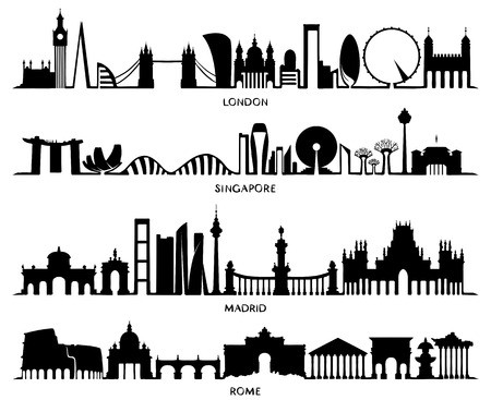 450x367 City Silhouette, Vector Illustration Design