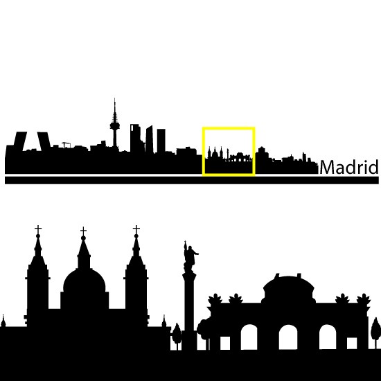 550x550 Skyline Vector