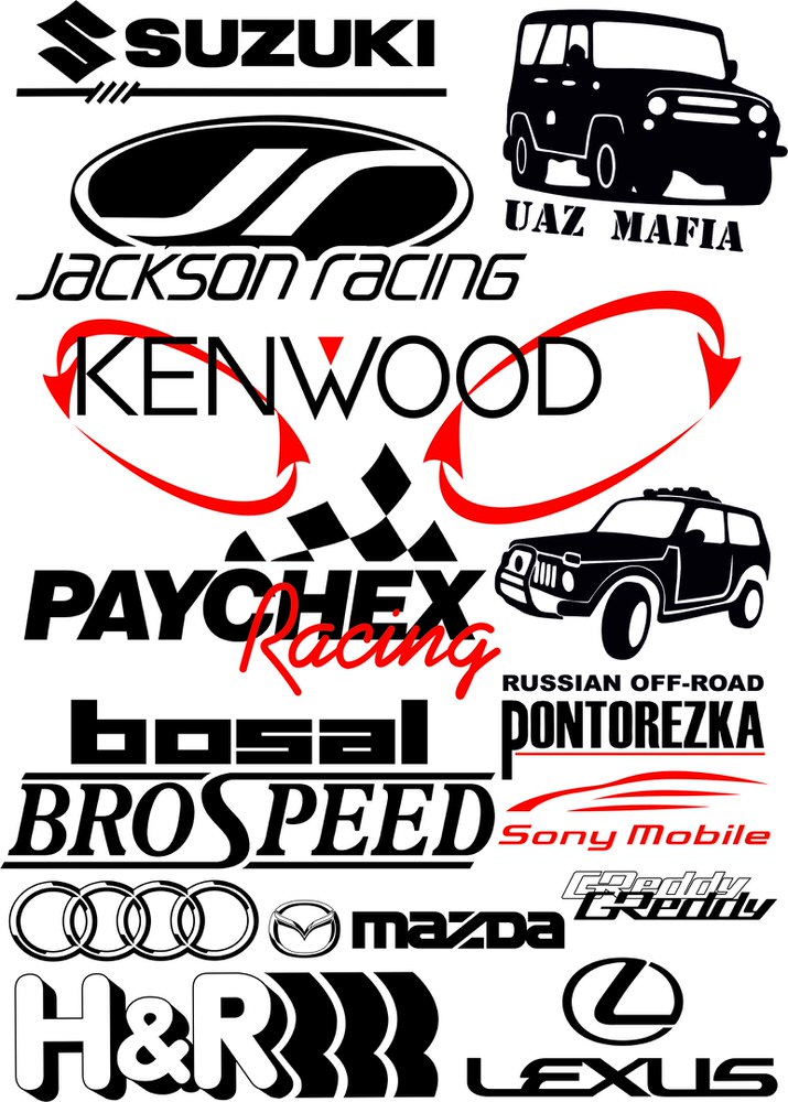 715x1000 Auto Logo Vector Set Free Vector Cdr Download