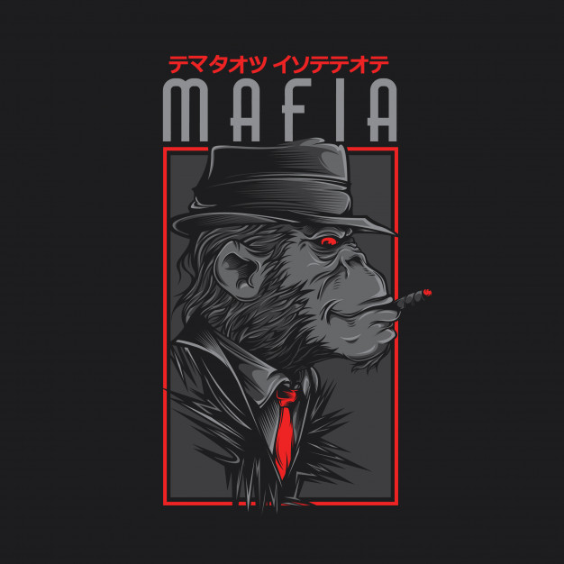 626x626 Mafia Monkey Vector Premium Download