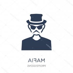 300x300 Stock Illustration Mafia Icon Trendy Flat Vector Hoodamathrun