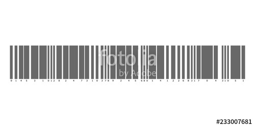 500x250 Realistic Barcode Icon Barcode Vector Illustration Logo Barcod