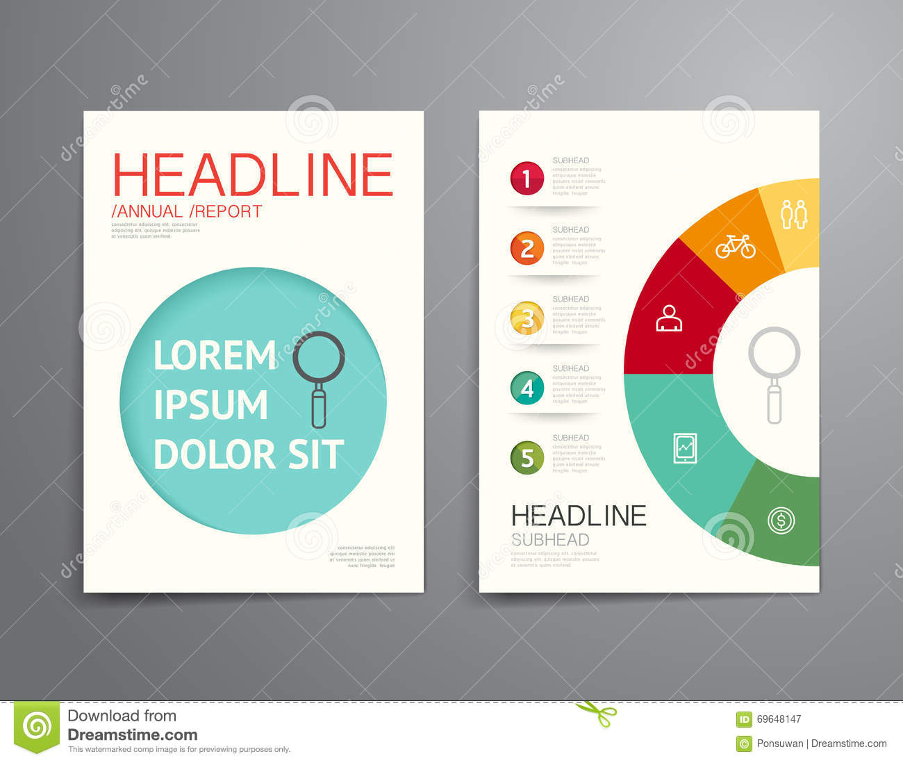 Magazine Design Vector