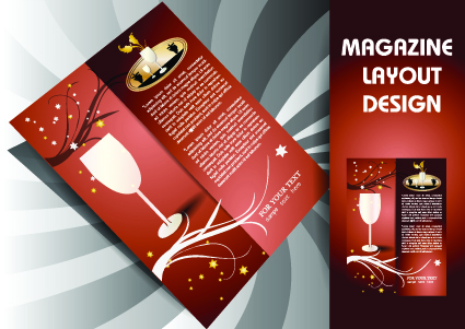425x301 Magazine Pages And Cover Layout Design Vector Free Download