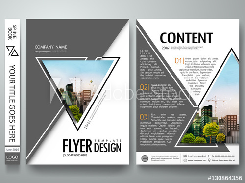 500x373 Portfolio Design Vector Minimal Brochure Report Business Flyers