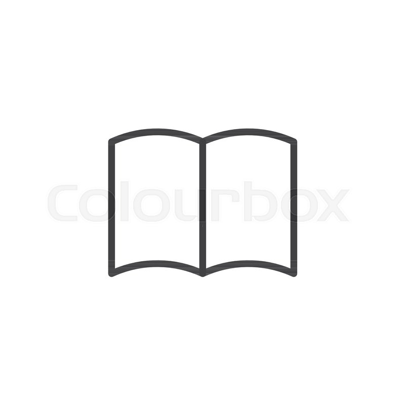 Open Magazine Pages Outline Icon Stock Vector Colourbox 800x800 Open Magazine Pages Outline Icon Stock Vector Colourbox