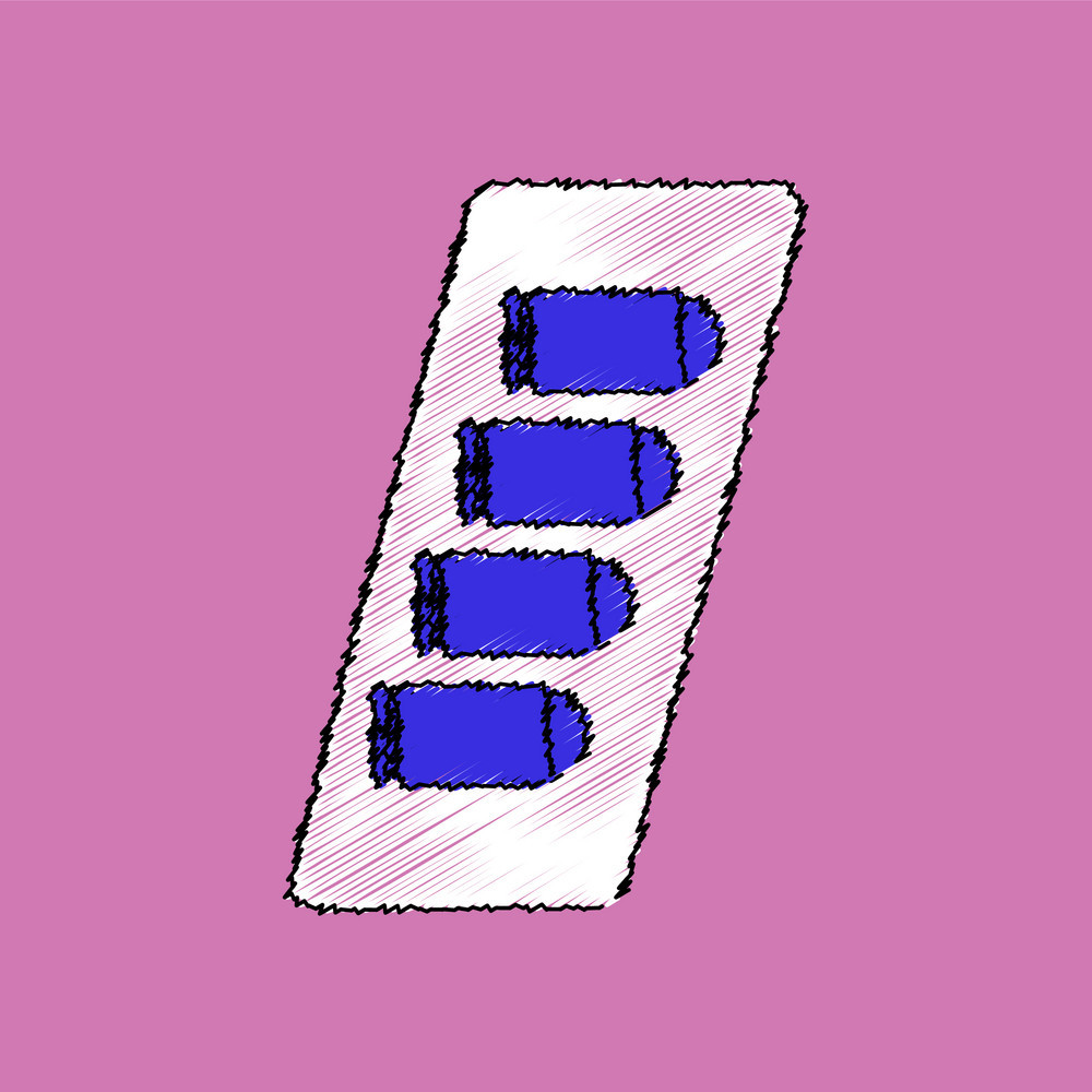 Flat Shading Style Icon Bullets In Magazine Vector 1000x1000 Flat Shading Style Icon Bullets In Magazine Vector