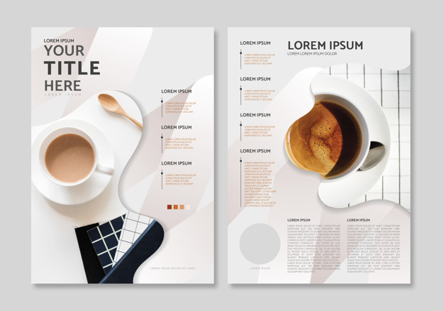 626x438 Magazine Layout Template Vector Free Download