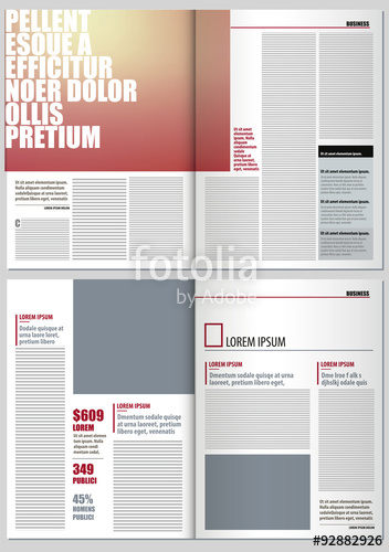 352x500 Modern Magazine Layout Template Stock Image And Royalty Free