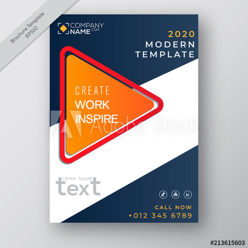 500x500 Business Annual Report Brochure Flayer Design Template Vector