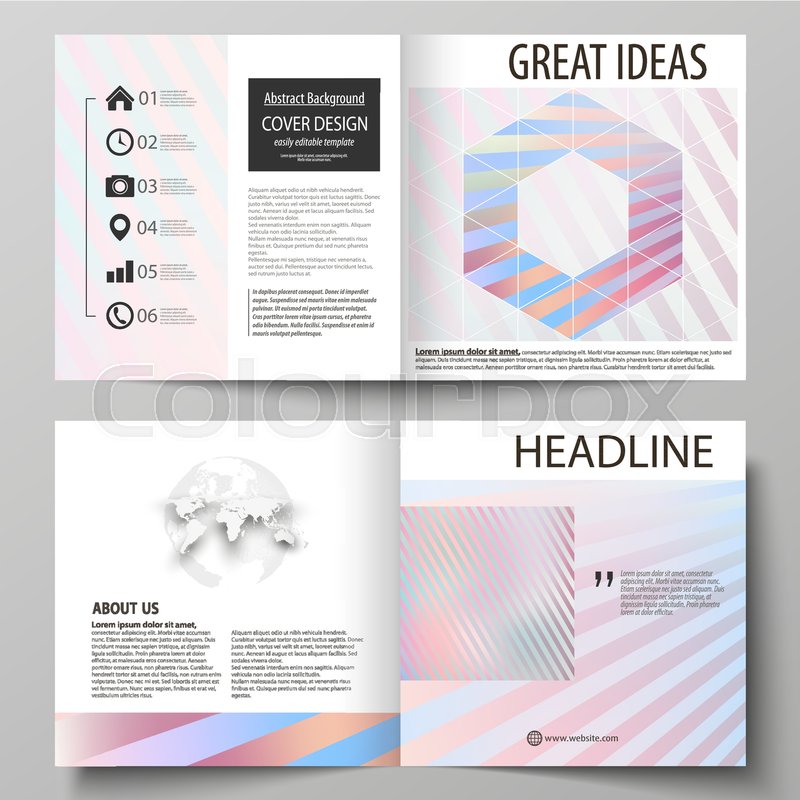 800x800 Business Templates For Square Design Stock Vector Colourbox