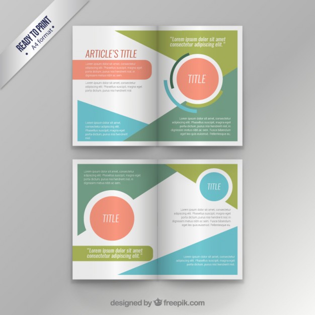 626x626 Colorful Modern Magazine Template Vector Free Download