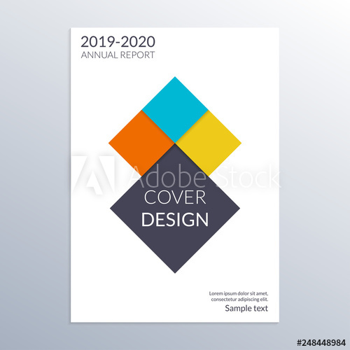 500x500 Cover Design Template Brochure Or Magazine Layout Vector