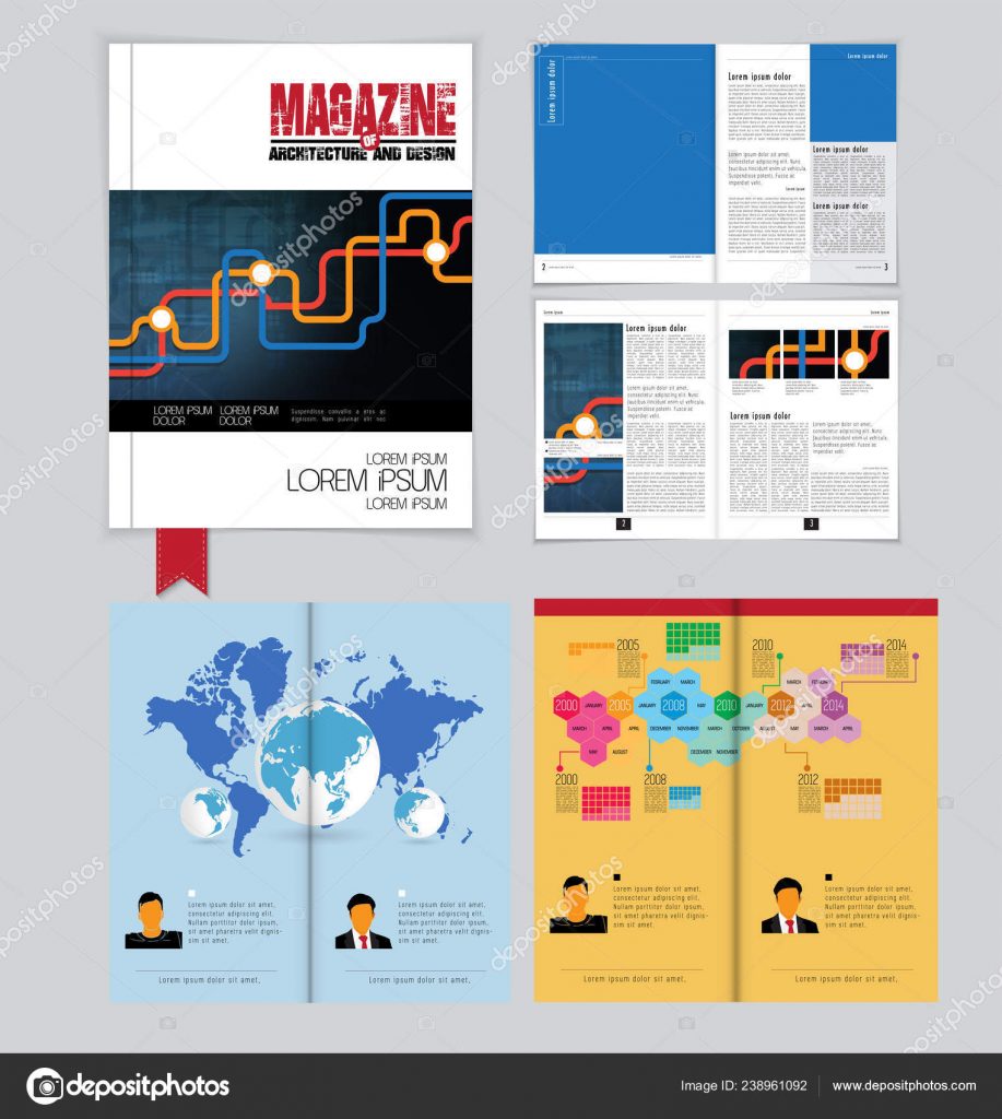 917x1024 Easy To Use Brochure Templates Free Printing Magazine Layout