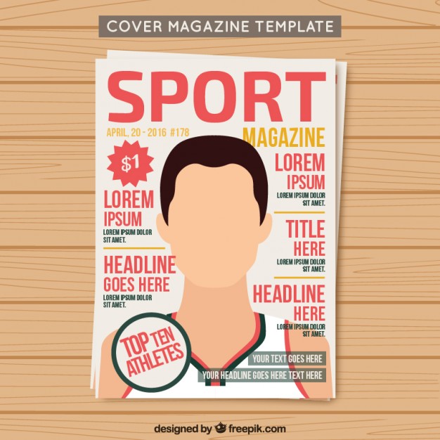626x626 Cover Sport Magazine Template Free Vectors Ui Download