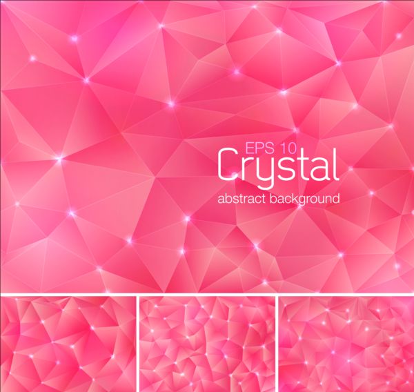 600x568 Magenta Crystal Abstract Background Vector Free Download