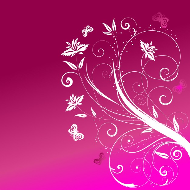 626x626 Magenta Floral Background Vector Free Download