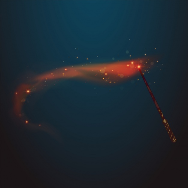 626x626 Magic Wand With Red Trail Background Vector Free Download