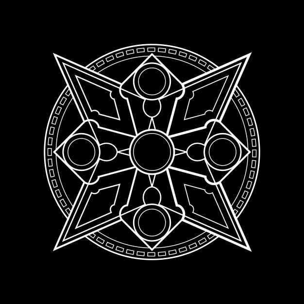 626x626 Magic Circle Shuriken Vector Premium Download