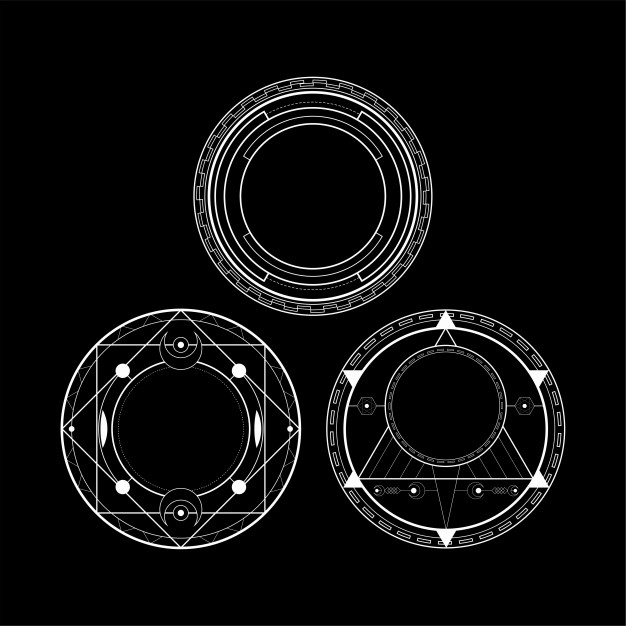 626x626 Circle Magic Rune Vector Premium Download
