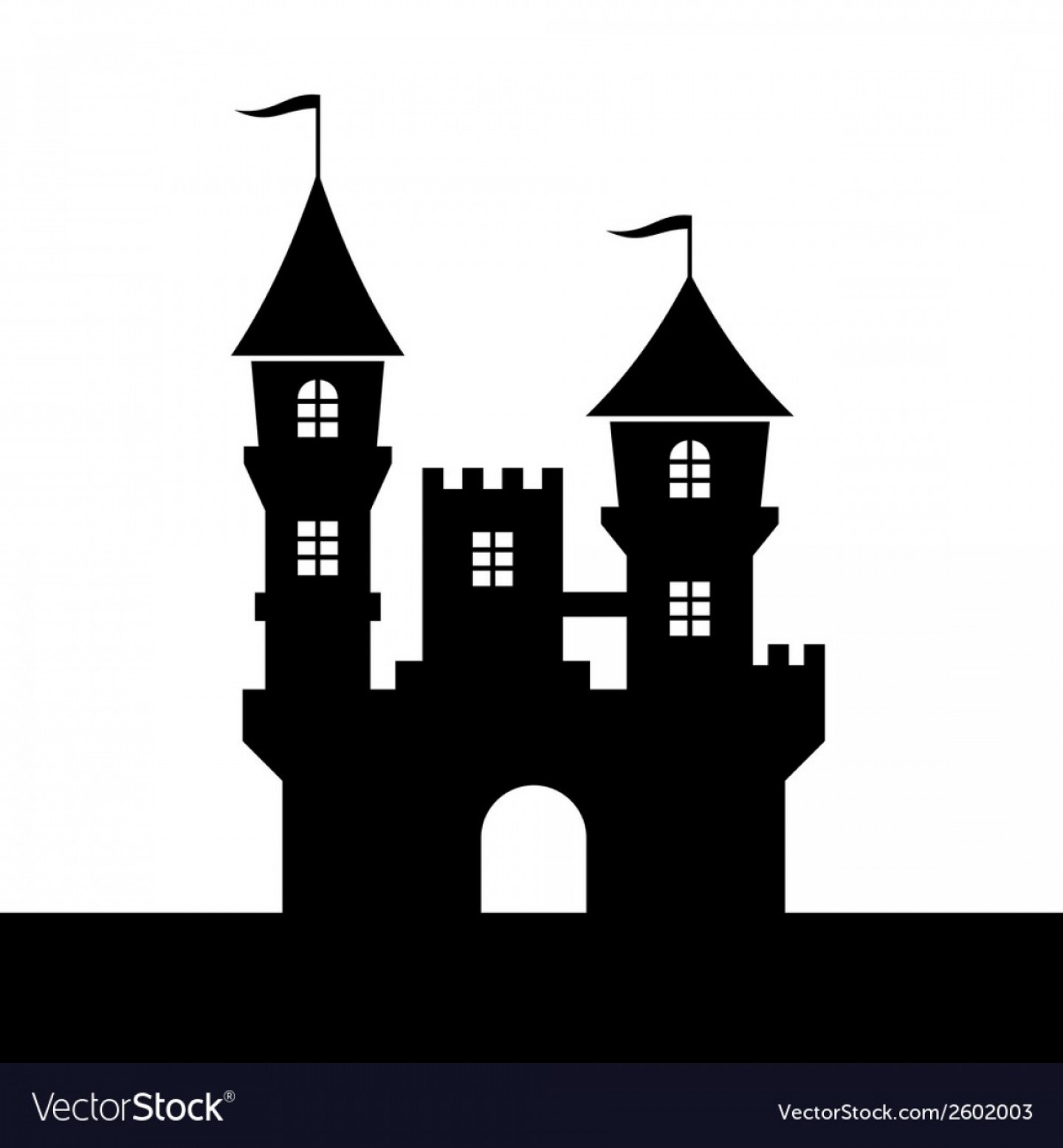 disney magic kingdom logo silhouette